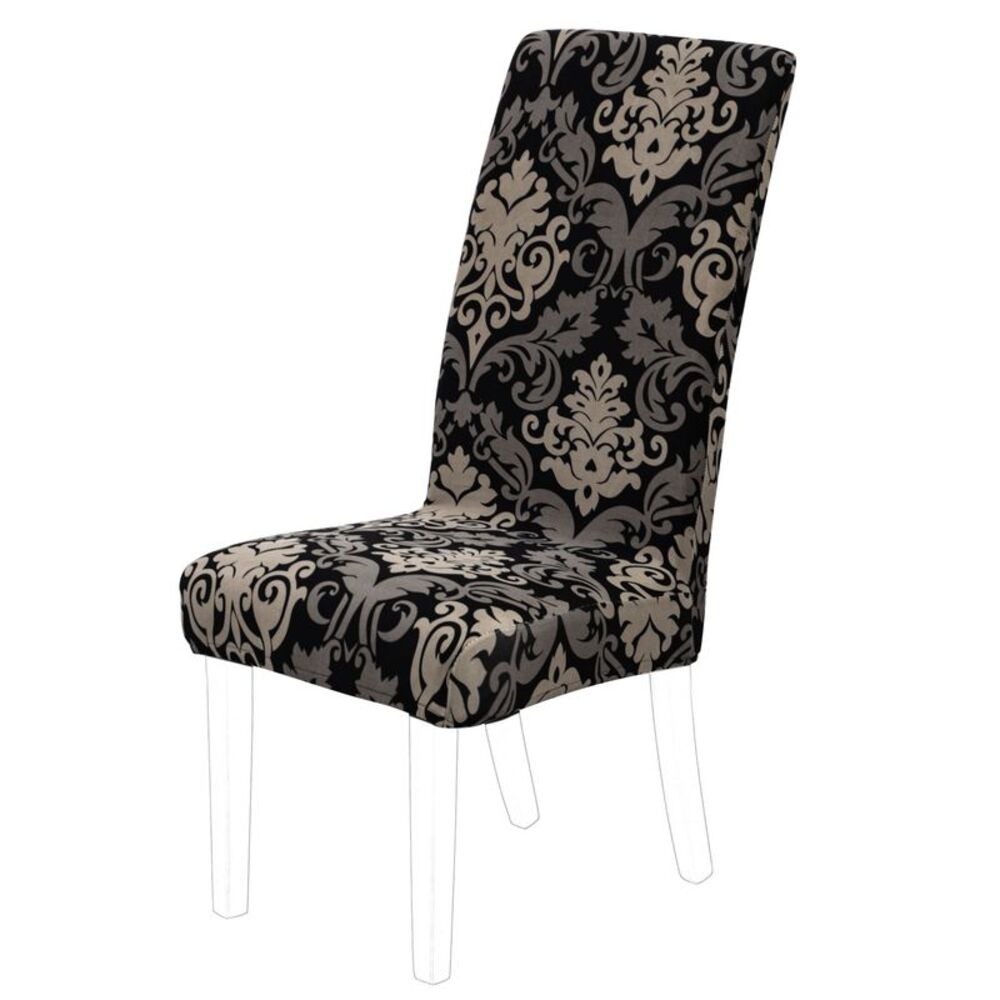 Pattern Chair Cover Dining Chair Cover Seat Protector Home Decor Black,Gray